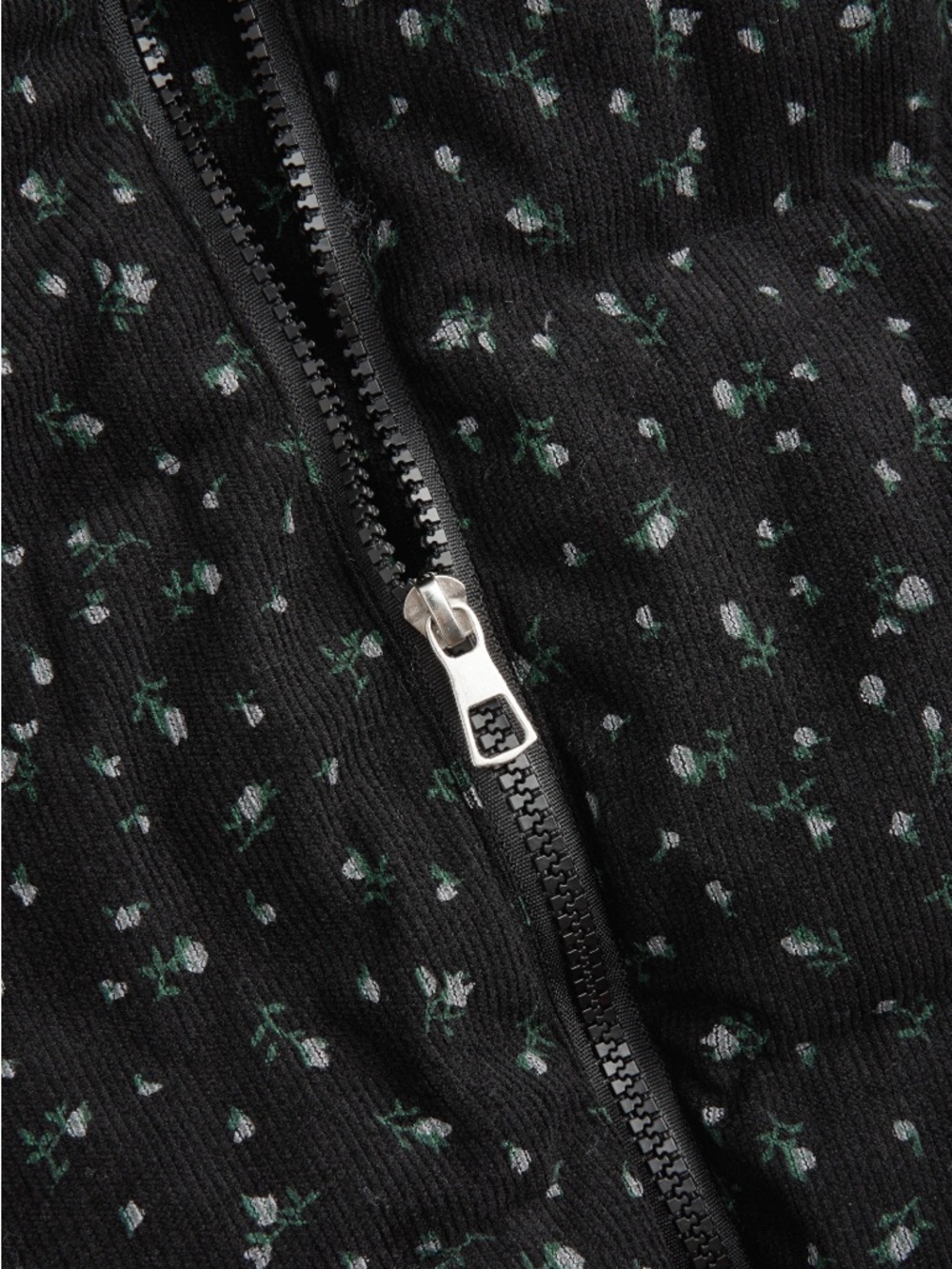 NWT Corduroy Floral Puffer - Picture 9 of 10